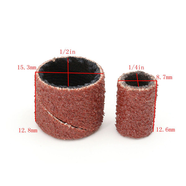 100pcs-14-12-Inch-Sanding-Sandpaper-Sleeves-with-4-Mandrels-for-Dremel-Rotary-Tool-1193183-1