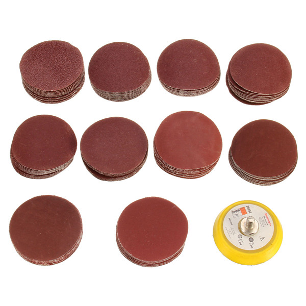 100pcs-2-Inch-Sander-Paper-Sanding-pad-Polishing-pad-with-M6-Backer-Plate-1059841-2