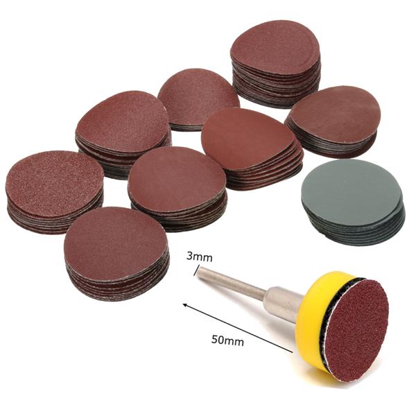 100pcs-25mm-80-5000-Grit-Sanding-Paper-with-18-Inch-Sanding-Pad-Sandpaper-1102046-1