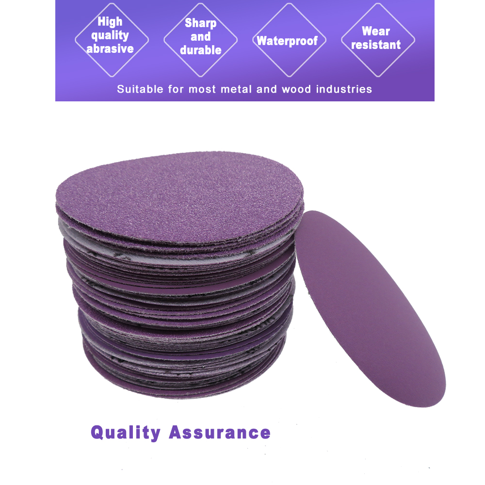 100pcs-4-Inch-100mm-80-Grit-Purple-Sanding-Disc-Waterproof-Hook-Loop-Sandpaper-for-Metal-Wood-Car-Fu-1896761-2