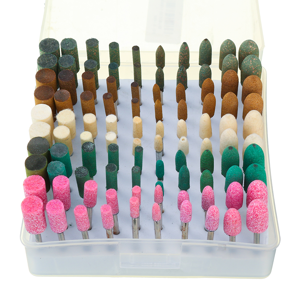 100pcs-5-Different-Assorted-Mounted-Point-Stone-Rubber-Grinding-Head-Polishing-Wheel-Wool-Felt-Dreme-1432558-3