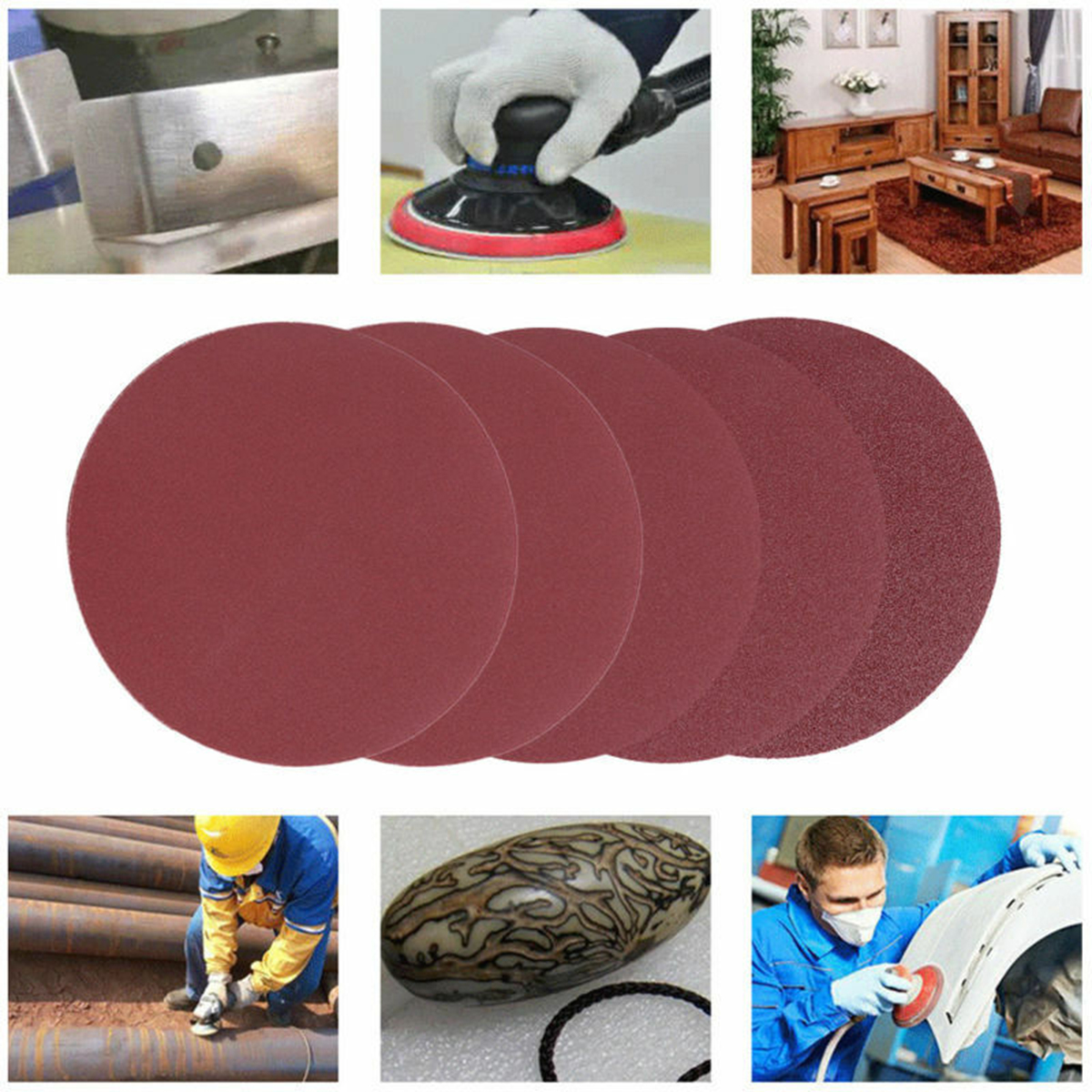 100pcs-80-3000-Grit-Sanding-Sheets-Discs-Sandpaper-Pad-Grinding-Polishing-Tool-1710357-2