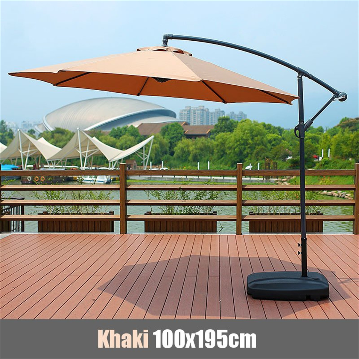 100x195x160cm-Waterproof-Sunshade-Beach-Umbrella-Fabric-Cloth-Canopy-Parasol-Tent-Cover-1632832-1