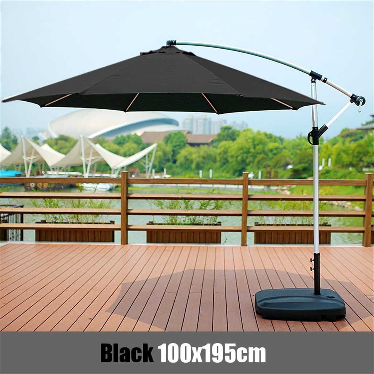 100x195x160cm-Waterproof-Sunshade-Beach-Umbrella-Fabric-Cloth-Canopy-Parasol-Tent-Cover-1632832-6