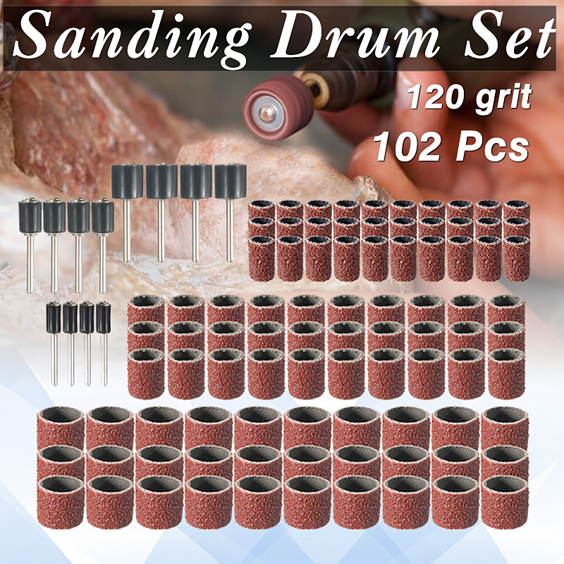 102pcs-120-Grit-Sanding-Drum-Kit-With-12-38-14-Inch-Sanding-Mandrels-Fit-Dremel-Rotary-Tools-1074207-1