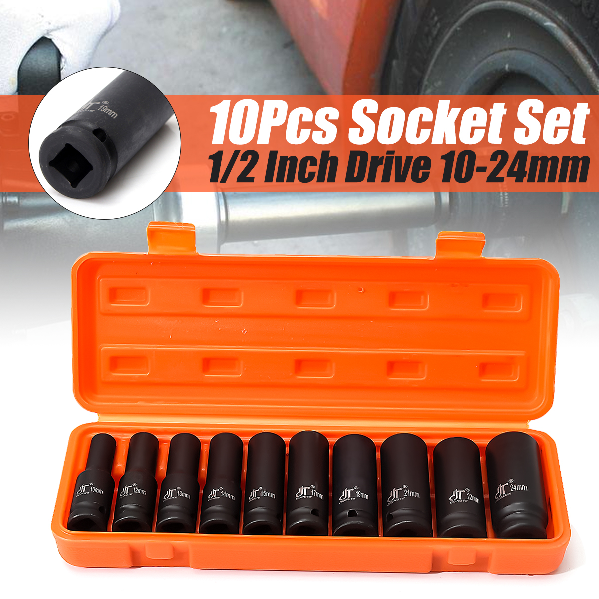 10Pcs-12-Inch-Drive-Deep-Impact-Metric-Socket-Set-10-24mm-Air-Garage-Socket-Wrench-Tool-1856411-1