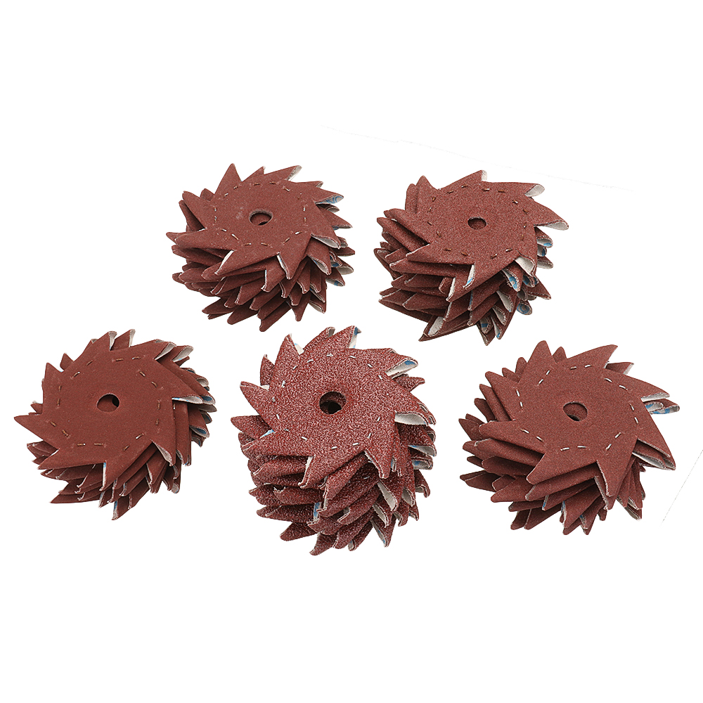 10Pcs-80120180240320-Grit-Octagonal-Abrasive-Sandpaper-Double-Layer-Sanding-Buffing-Tool-1395049-1