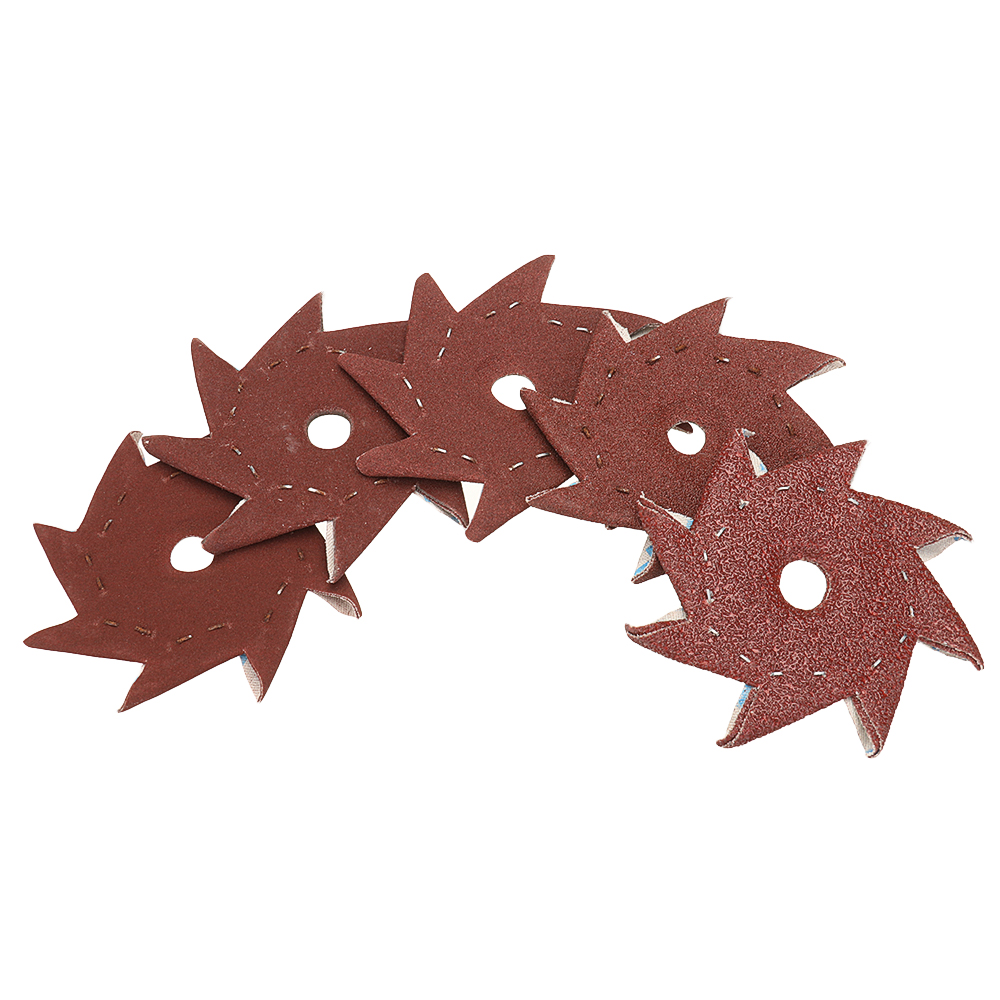 10Pcs-80120180240320-Grit-Octagonal-Abrasive-Sandpaper-Double-Layer-Sanding-Buffing-Tool-1395049-4