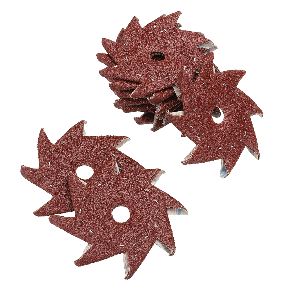 10Pcs-80120180240320-Grit-Octagonal-Abrasive-Sandpaper-Double-Layer-Sanding-Buffing-Tool-1395049-7