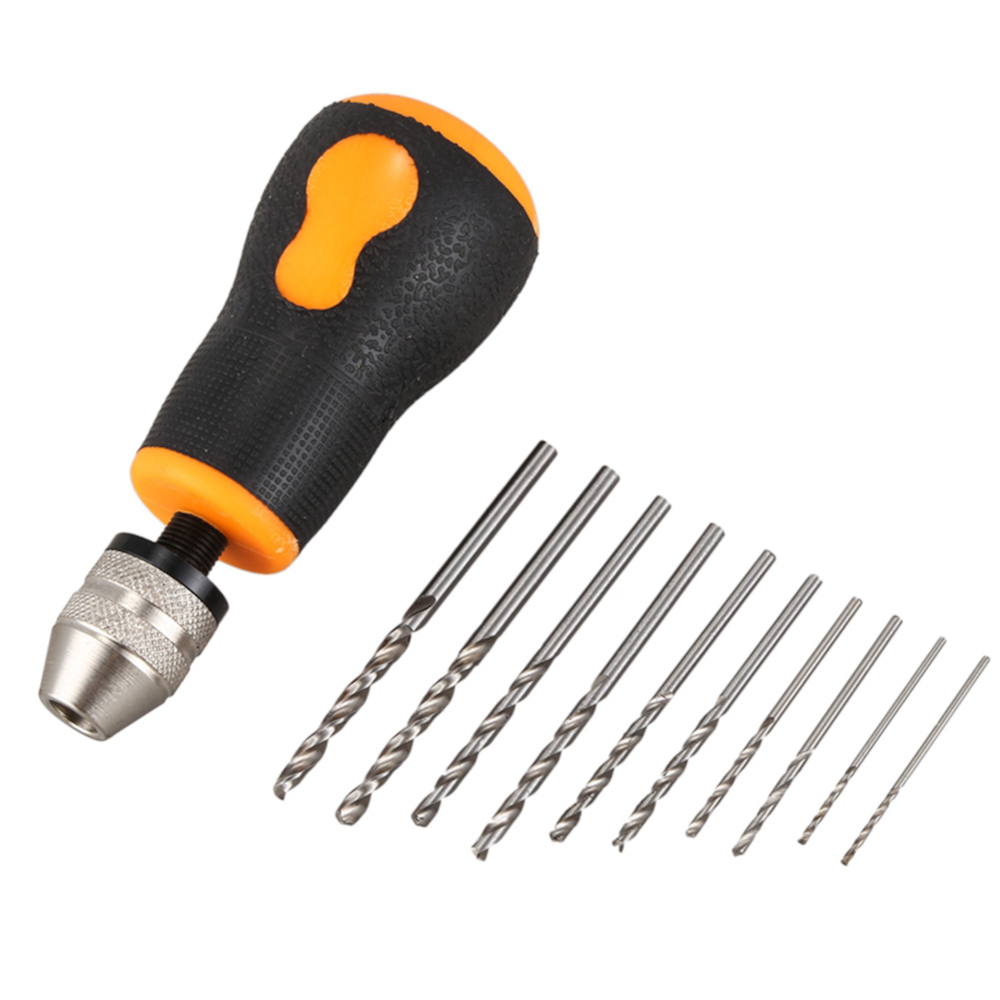 10Pcs-Drill-Bits-Set-Micro-Hand-Drill-Mini-Portable-Small-08-30mm-Carbon-Steel-Drilling-Kit-Woodwork-1748366-2