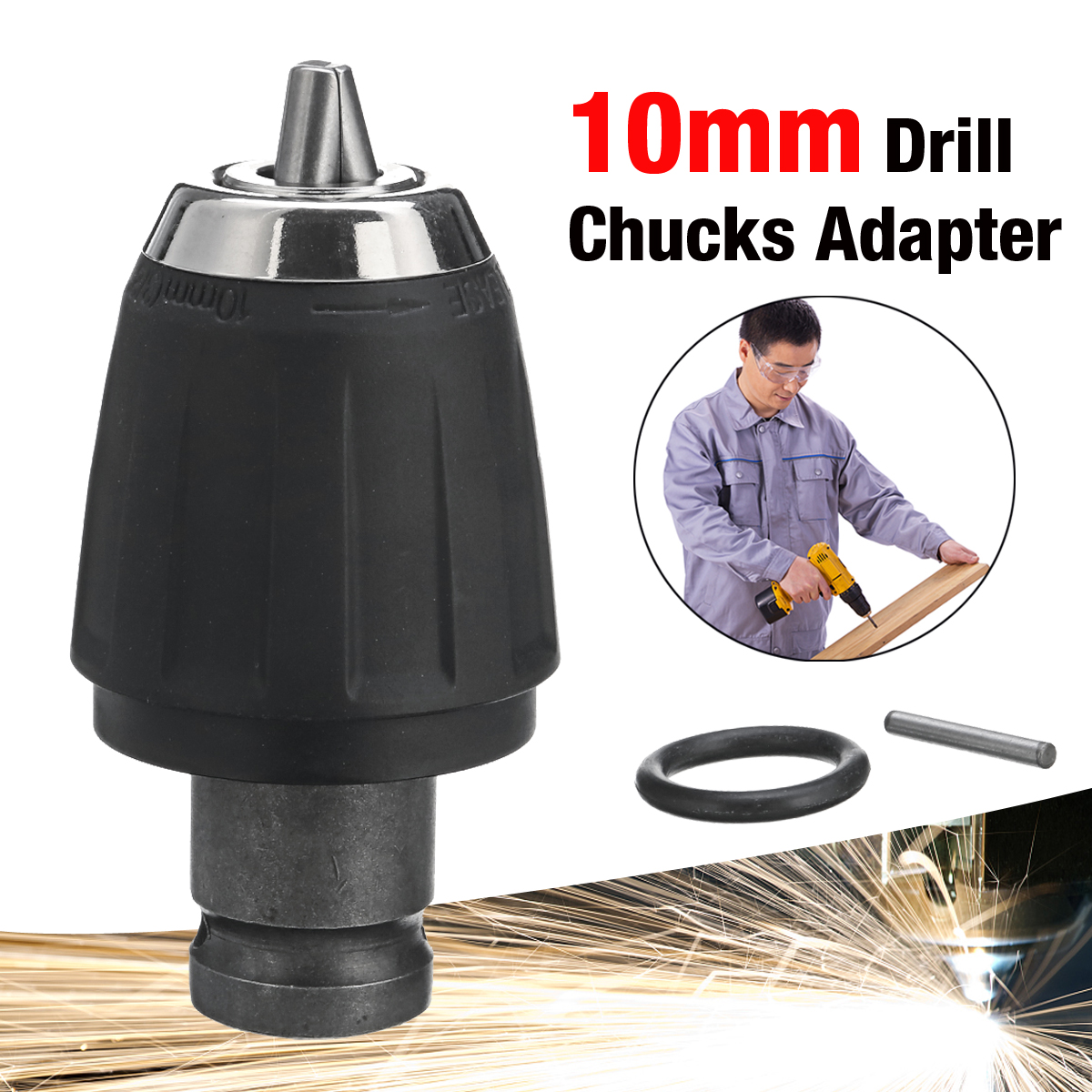 10mm-Drill-Chuck-Adapter-12-Inch-Electric-Wrench-Converter-Keyless-Drill-Chuck-1440144-9