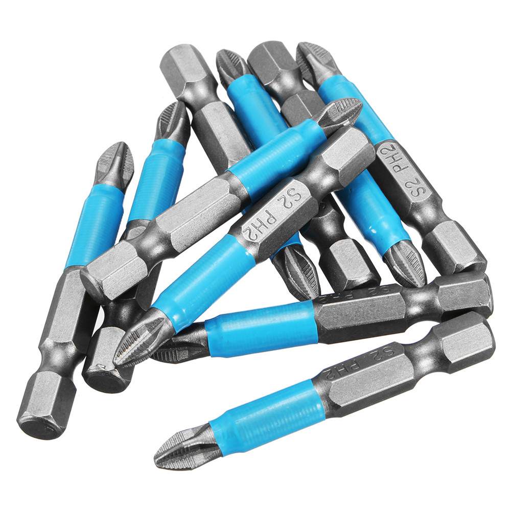 10pcs-14-Inch-Hex-Shank-Anti-Slip-PH2-Phillips-Magnetic-Impact-Screwdriver-Drill-Bits-1206289-3