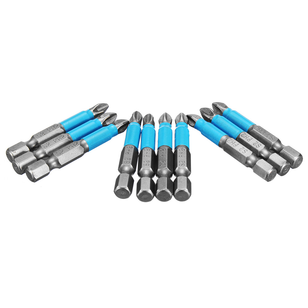 10pcs-14-Inch-Hex-Shank-Anti-Slip-PH2-Phillips-Magnetic-Impact-Screwdriver-Drill-Bits-1206289-4