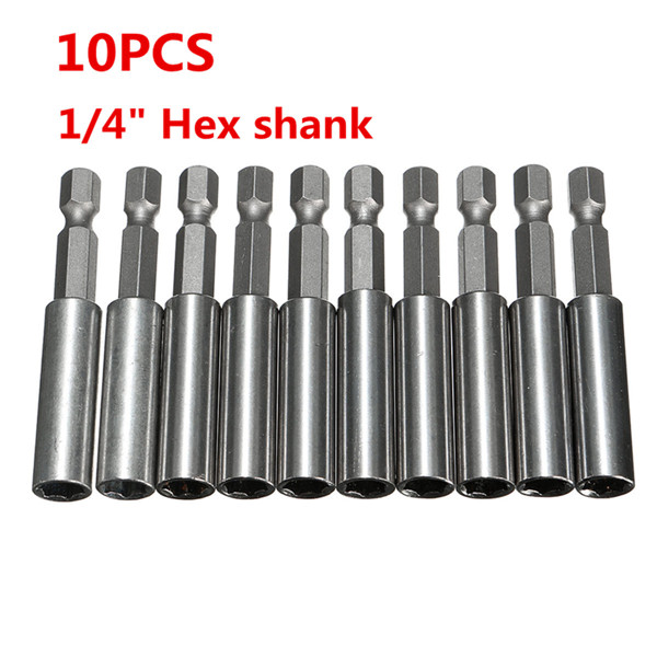 10pcs-14-Inch-Hex-Shank-Release-Magnetic-Extension-Socket-Drill-Bit-Holder-Power-Tools-1090373-2