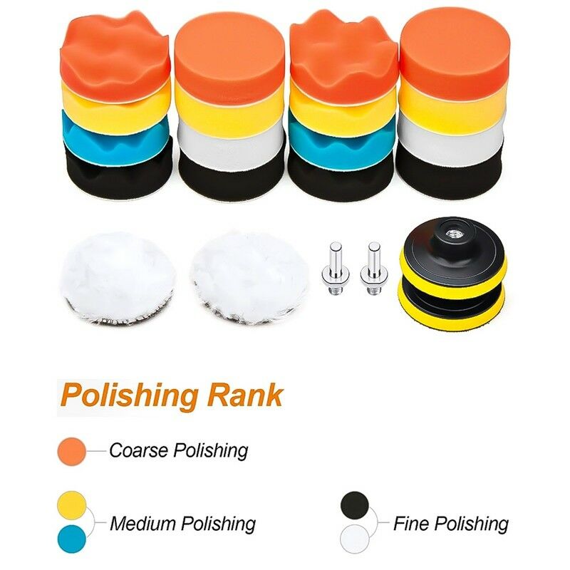 11pcs-5-Inch-Sponge-Buffing-Polishing-Waxing-Pad-Kit-for-Polisher-Drill-Adapter-1637638-1