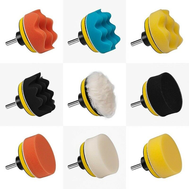 11pcs-5-Inch-Sponge-Buffing-Polishing-Waxing-Pad-Kit-for-Polisher-Drill-Adapter-1637638-5