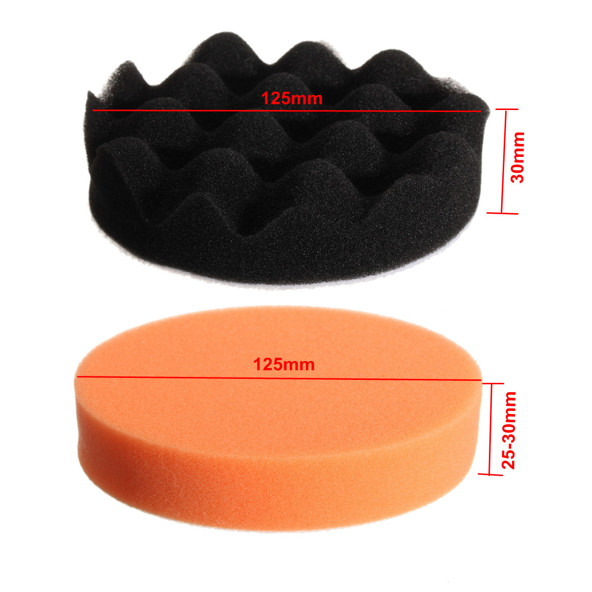 11pcs-5-Inch-Sponge-Buffing-Polishing-Waxing-Pad-Kit-for-Polisher-Drill-Adapter-1637638-10