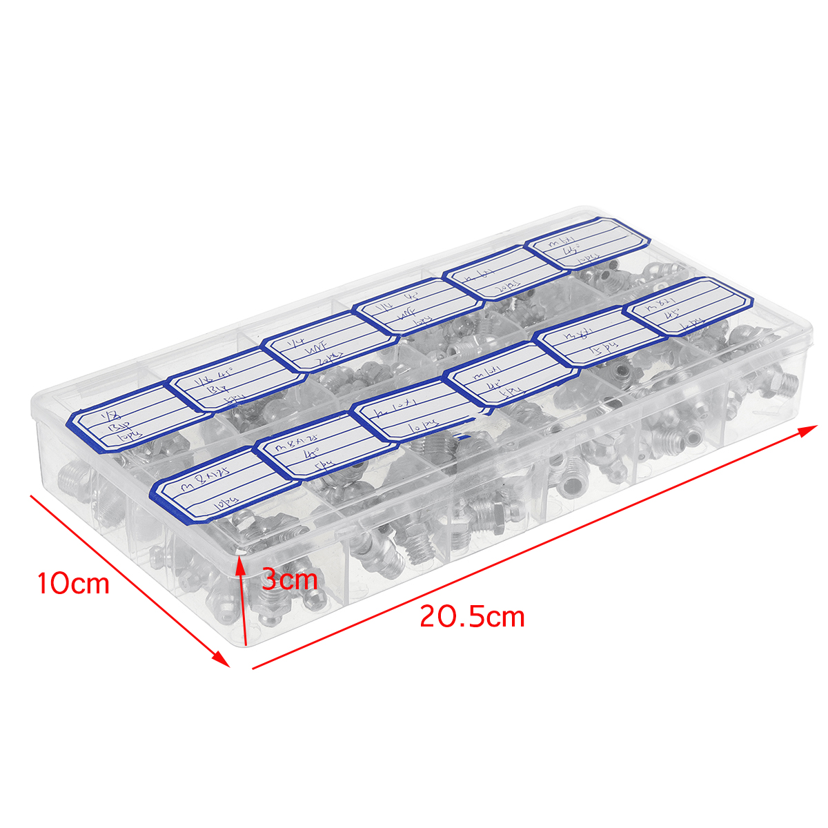 130pcs-Metric-Imperial-Fitting-BSP-UNF-M6-M8-M10-Assorted-Hydraulic-Grease-Nipples-Pipes-Fittings-1436097-2