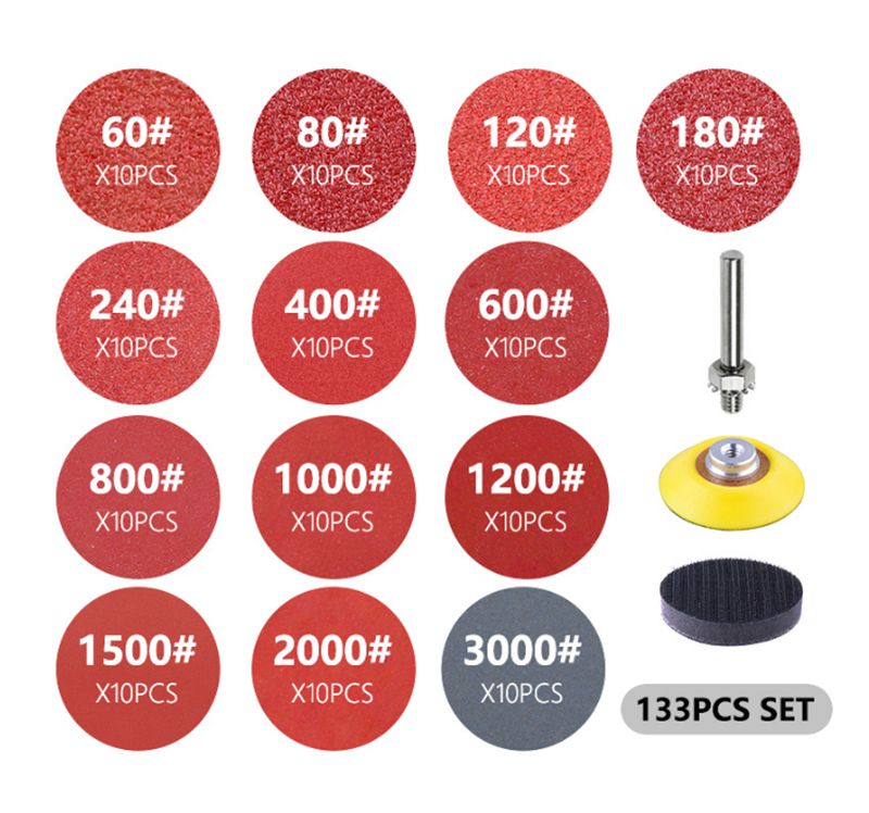 133pcs-2-Inch-Sandpaper-Pads-Set-6080100120240-Grit-Sander-Disc-Abrasive-with-Sticky-Disk-Cushion-Pa-1919206-1