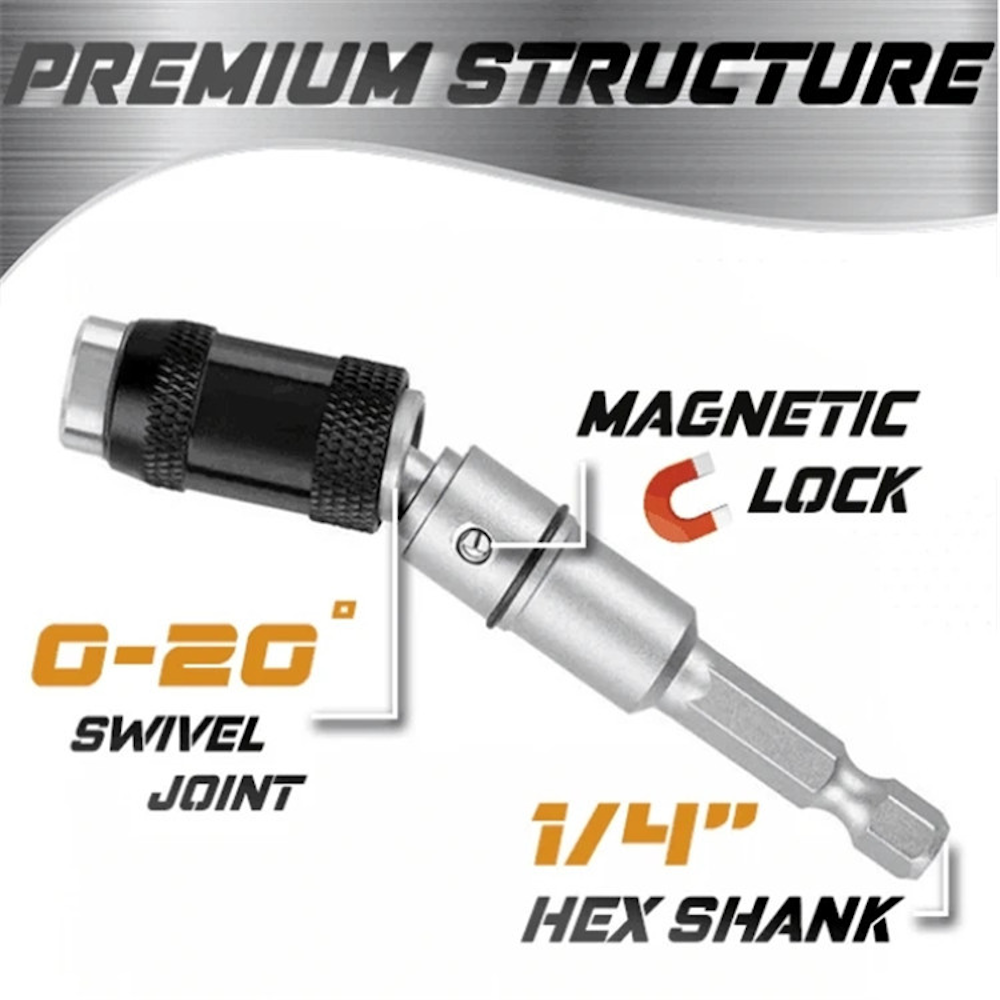 14-Inch-88mm-Hex-Shank-Quick-Swivel-Joint-Magnetic-Screwdriver-Bit-Holder-1833692-2