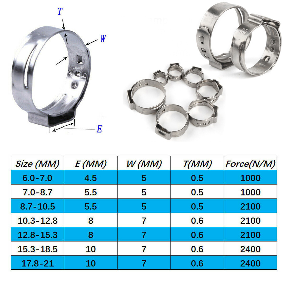 140PcsSet-Hose-Clamp-Stainless-Steel-Fuel-Pipe-Tube-Clips-Crimping-Tool-58-21mm-1730009-6