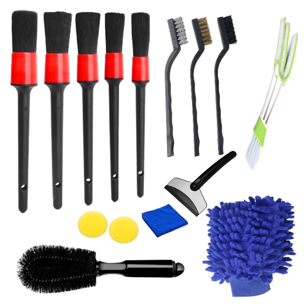 15-Pieces-of-Blue-Glove-Set-Stainless-Steel-Spatula-Waxing-Detail-Brush-Cleaning-Brush-Car-Washing-G-1819831-5