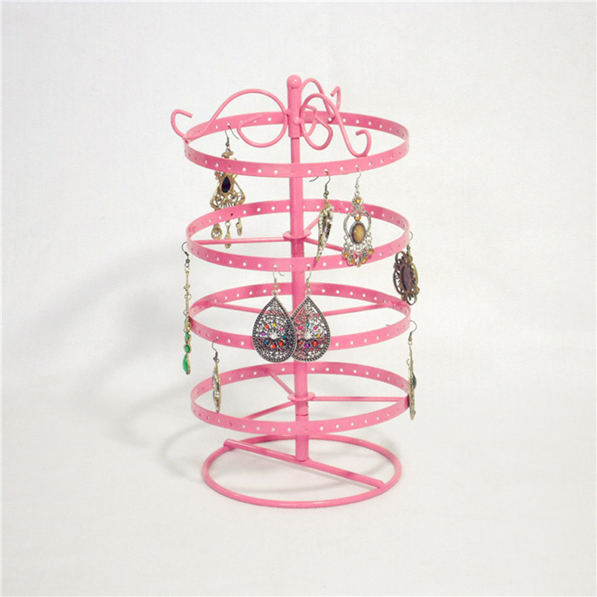 176-Holes-Rotating-Earring-Iron-Stands-Ring-Display-Jewelry-Rack-Holder-Tools-Kit-1590306-4
