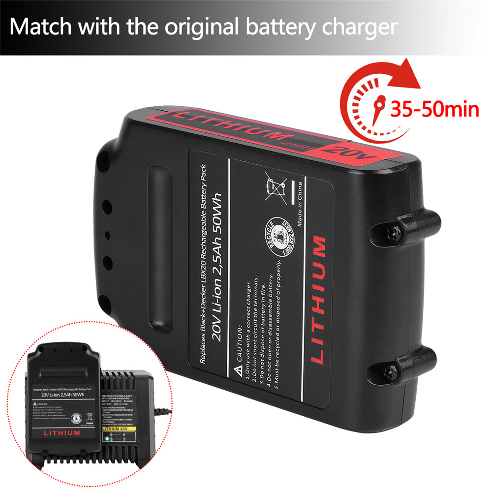 20V-25Ah-Battery-Replacement-for-Black-and-Decker-20V-Lithium-Battery-LBXR20-LBXR2520-LBXR2020-OPE-L-1691664-3