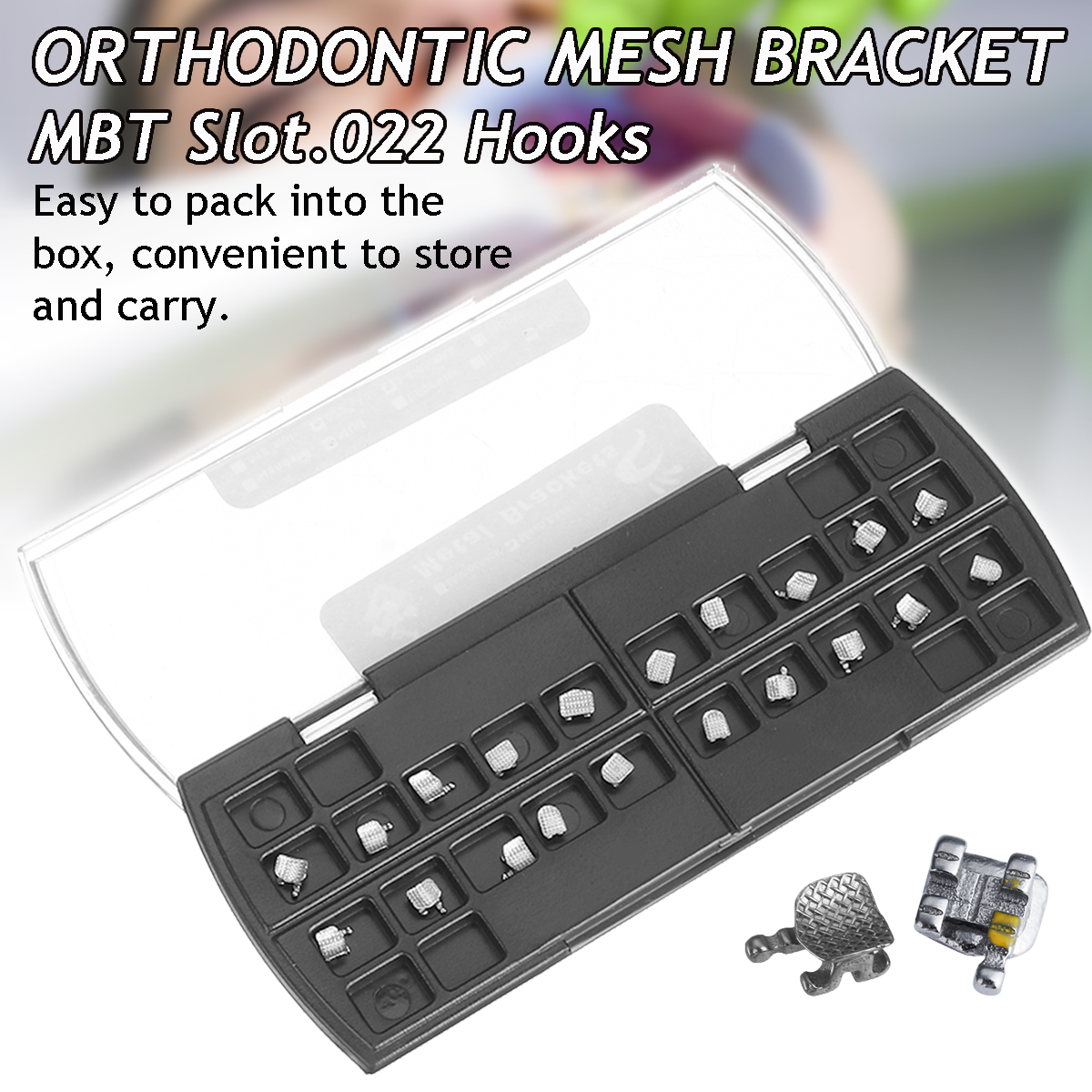 20pcs-Orthodontic-Bracket-Dental-Metal-Mesh-Base-Mini-022-Hook-345-With-Storage-Box-1754010-1