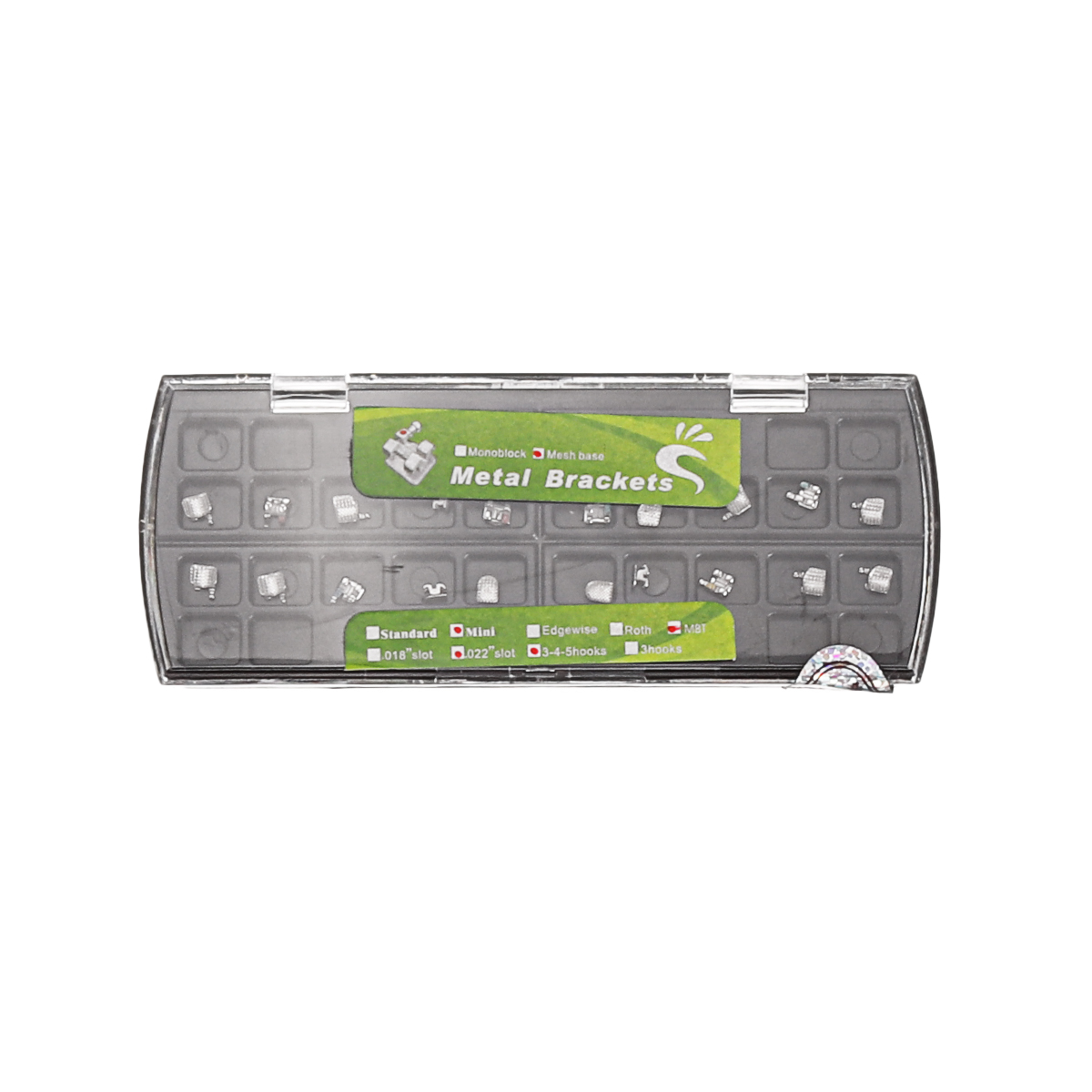 20pcs-Orthodontic-Bracket-Dental-Metal-Mesh-Base-Mini-022-Hook-345-With-Storage-Box-1754010-6