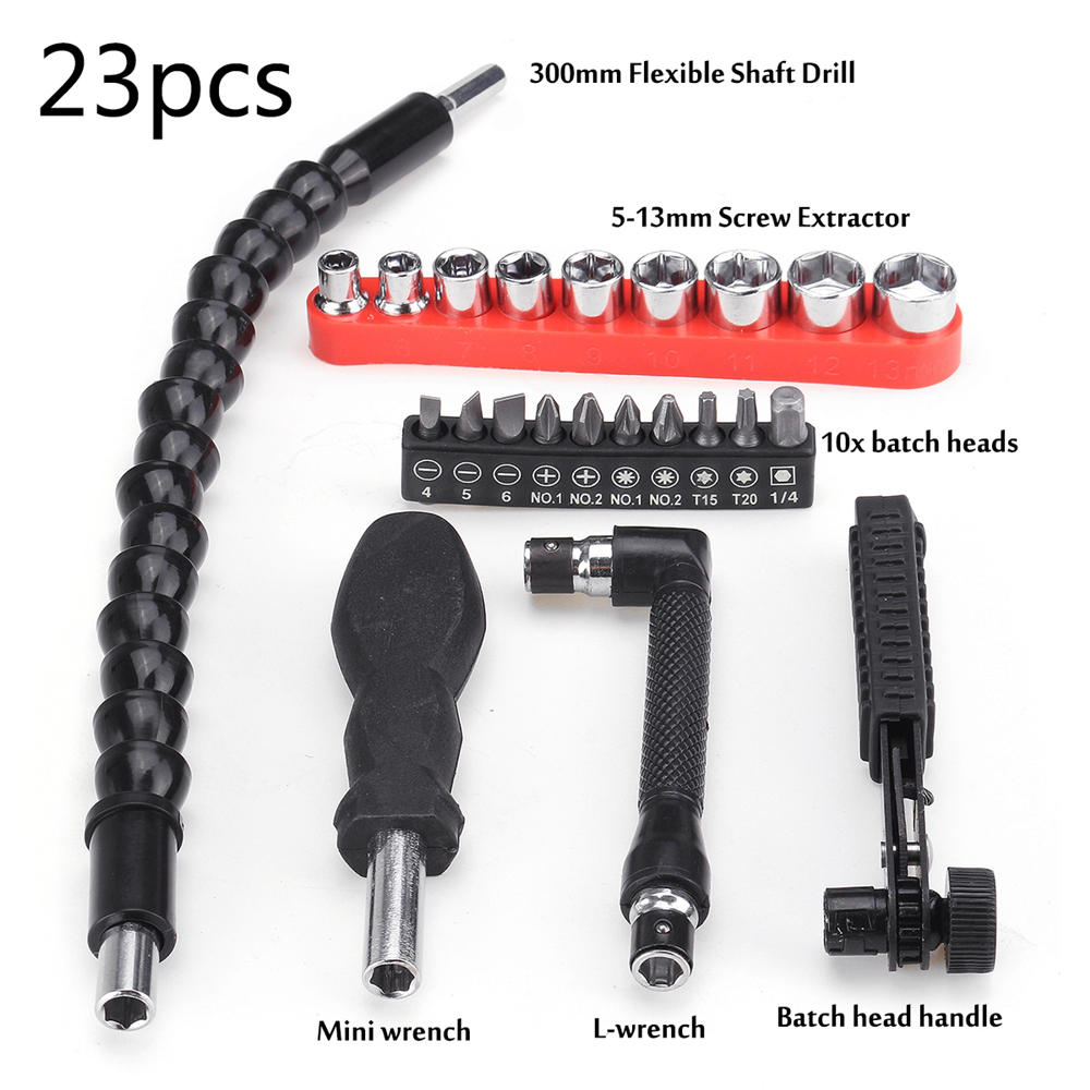 212327pcs-Drill-Bits-Set-Batch-Heads-Flexible-Shaft-Drill-Tools-Kit-1531786-5