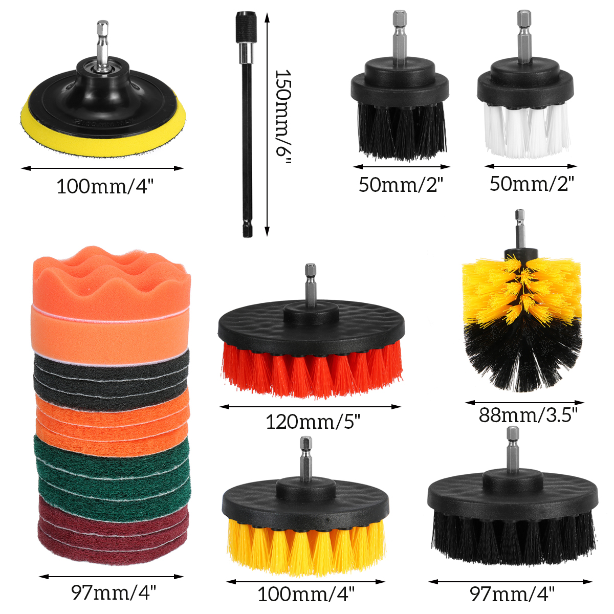 22pcs-Cleaning-Drill-Brush-Set-with-Extend-Long-Attachment-Drill-Scrubber-Brush-For-Cleaning-Cordles-1791360-4