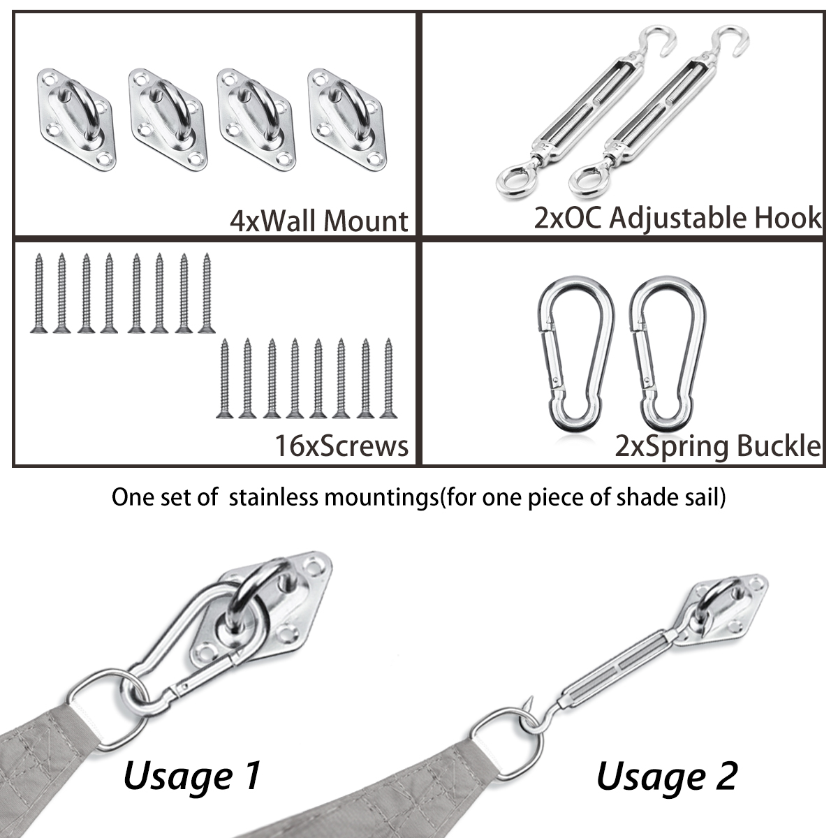 24pcs-Sun-Shade-Sail-Accessories-for-Triangle-or-Square-Shade-Sail-Replacement-Fitting-Tools-1444648-2