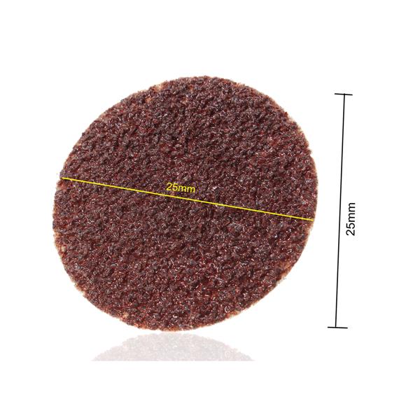 25pcs-24-Grit-2-Inch-R-Type-Abrasive-Sanding-Discs-Roll-Lock-Sanding-Pads-1097462-1