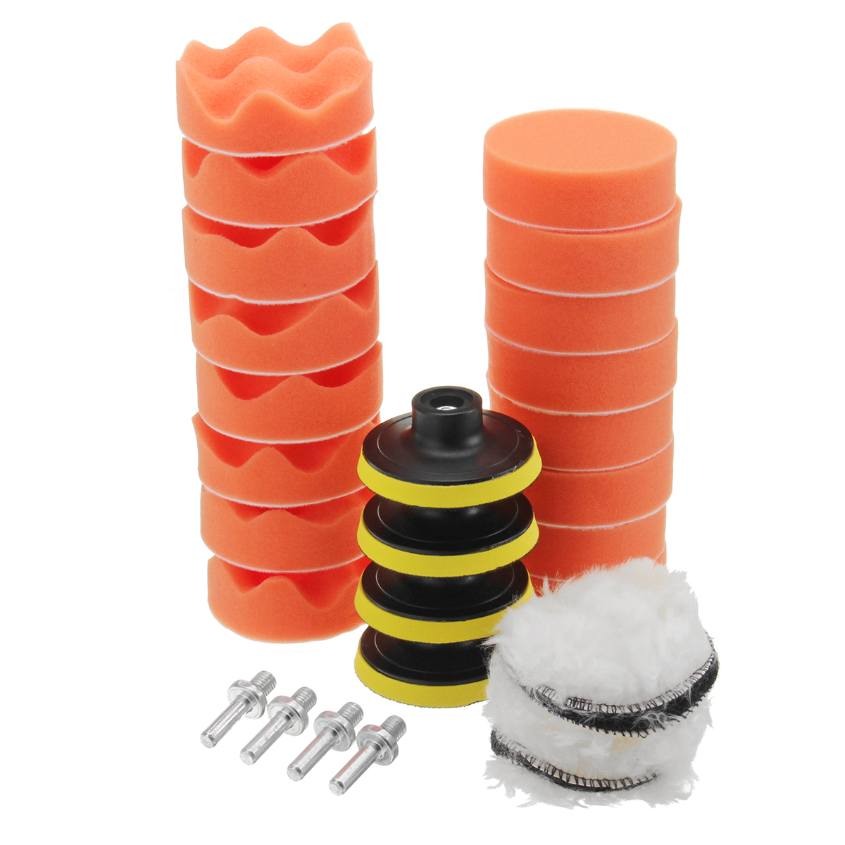 28pcs-3-Inch-Waxing-Buffing-Polishing-Sponge-Pads-Kit-Sander-Polisher-Gross-Polishing-Pad-1557751-1