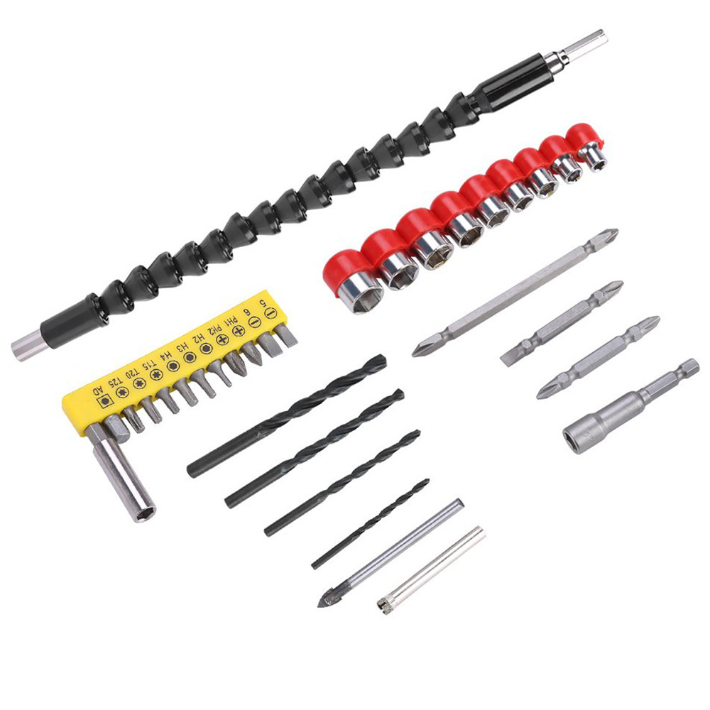 28pcs-Drill-Bits-Set-Including-18pcs-Screwdriver-Bit-9pcs-Screw-Extractor-1pc-Shaft-Drill-1418461-3