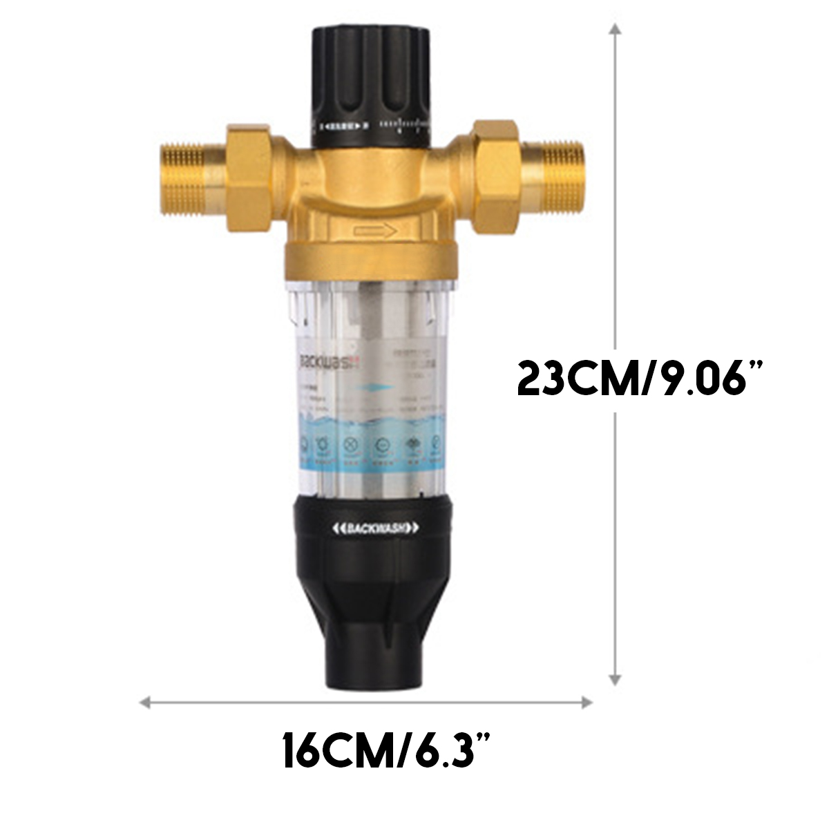 3000LH-Front-Purifier-Brass-Tap-Backwash-Remove-Rust-Sediment-Water-Pre-filter-1599820-2