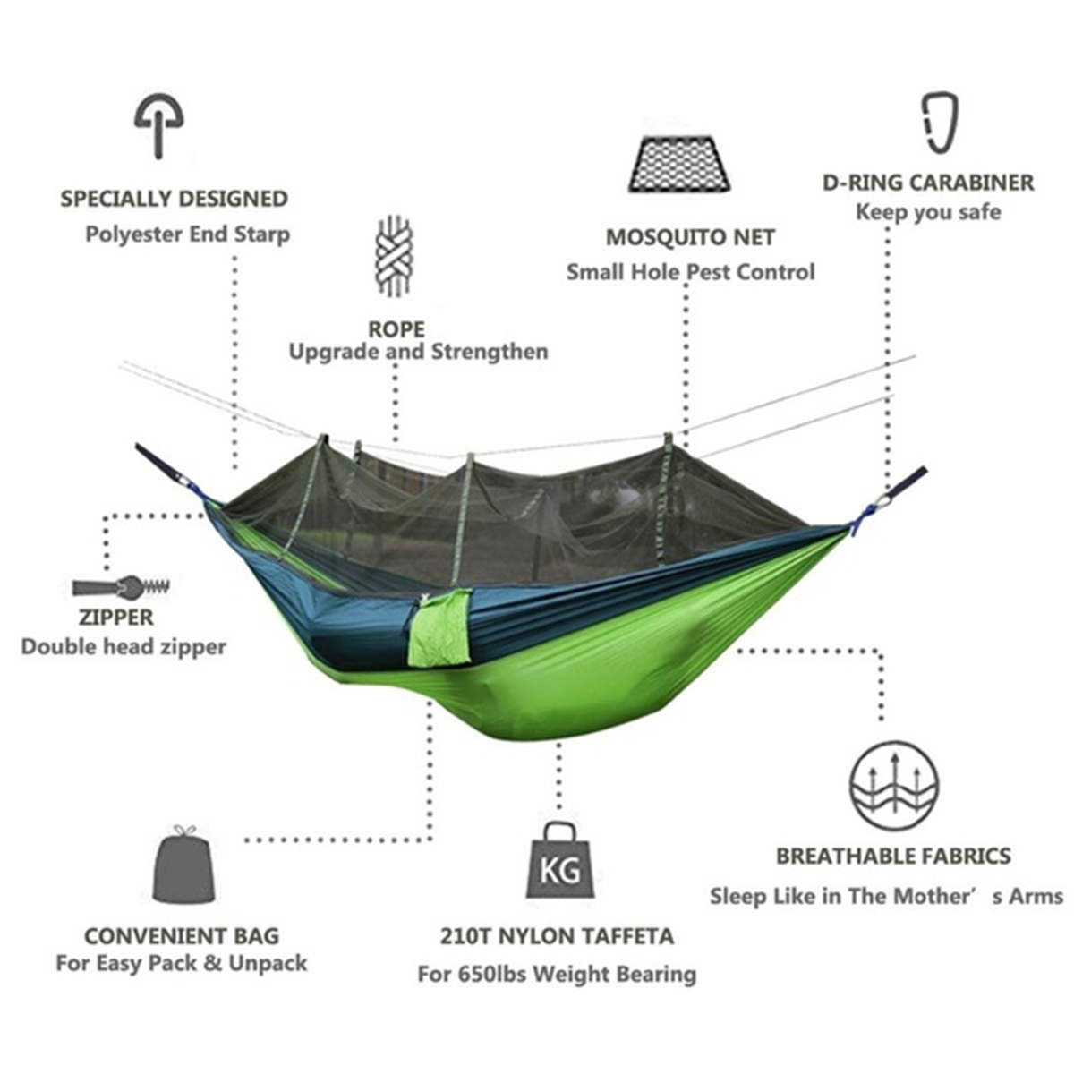 300kg-Portable-Double-Camping-Hammock-Parachute-Fabric-With-Mosquito-Net-1609645-2