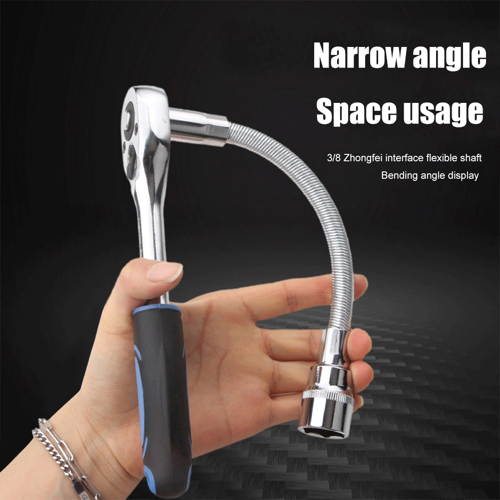 38-14-12-Inch-Ratchet-Wrench-Elastic-Extension-Rod-Screwdriver-Screw-Nut-Bendable-Sleeve-1906372-4