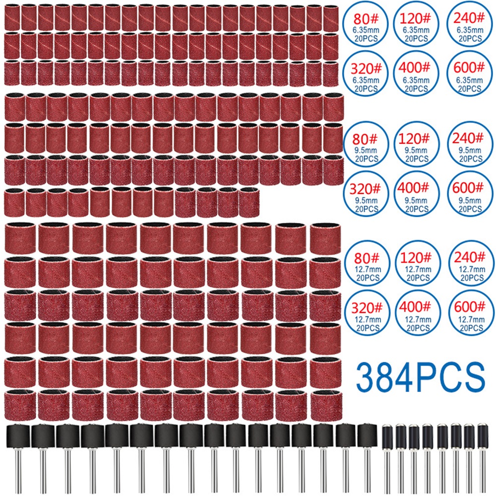 384Pcs-Drum-Sanding-Kit-Drilling-Nail-Drill-Bits-Abrasive-Tools-Sanding-Band-Polish-Dremel-Sandpaper-1866518-1