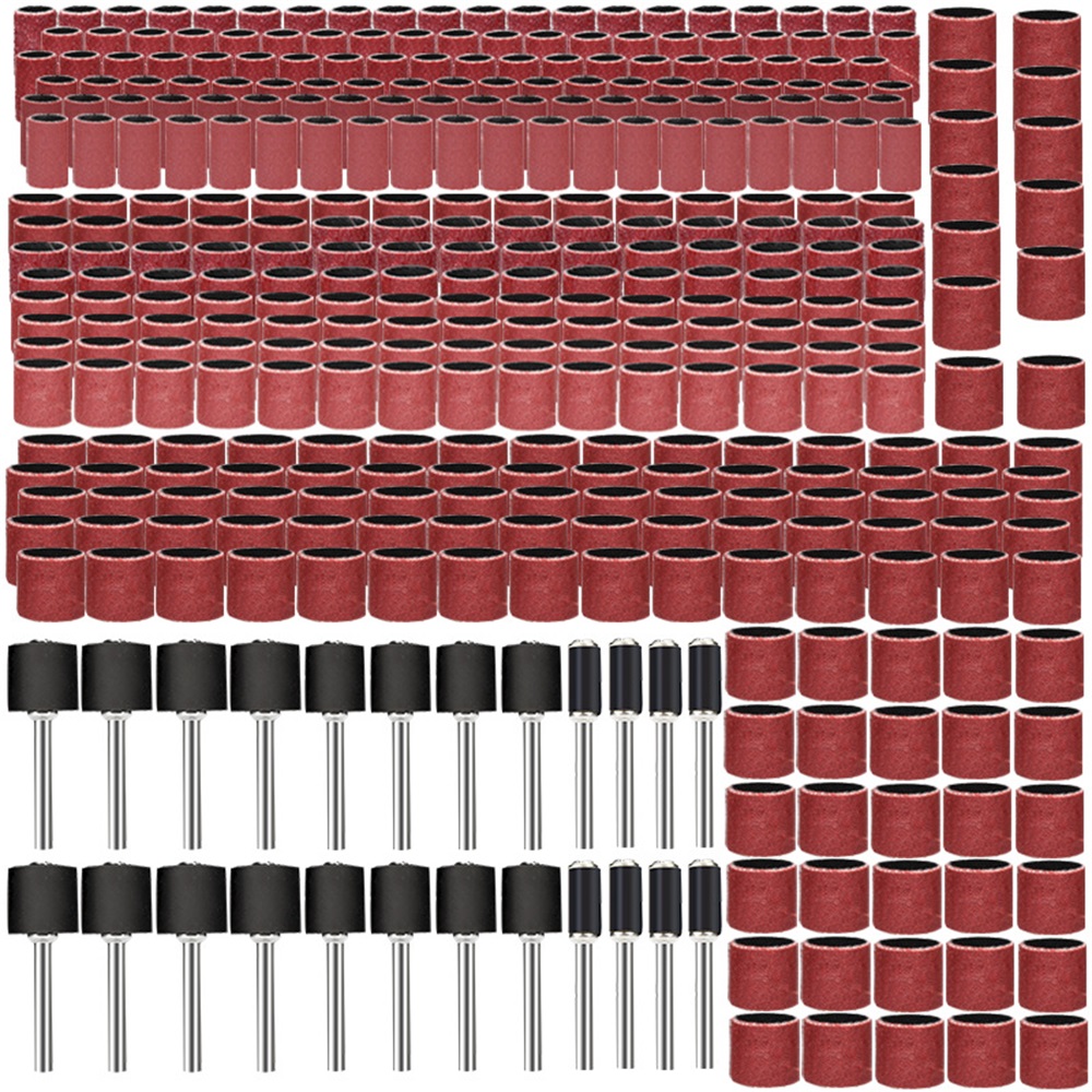 384Pcs-Drum-Sanding-Kit-Drilling-Nail-Drill-Bits-Abrasive-Tools-Sanding-Band-Polish-Dremel-Sandpaper-1866518-2