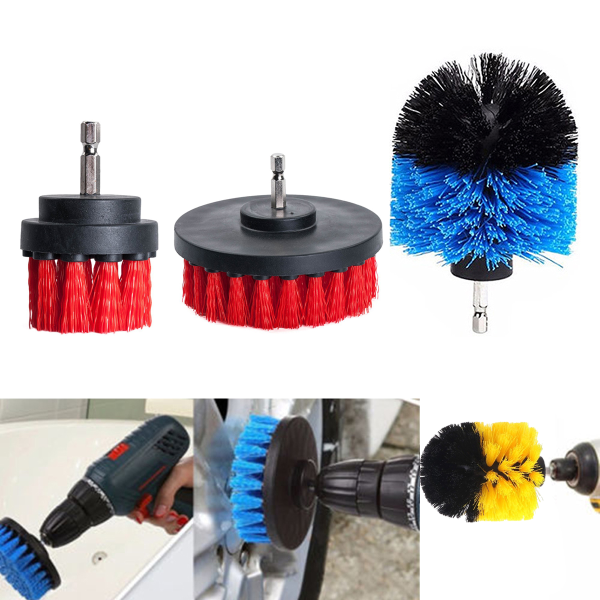 3Pcs-2354-Inch-Electric-Drill-Brush-Tile-Grout-Power-Scrubber-Tub-Cleaning-Brush-Red-Blue-Yellow-1312415-5