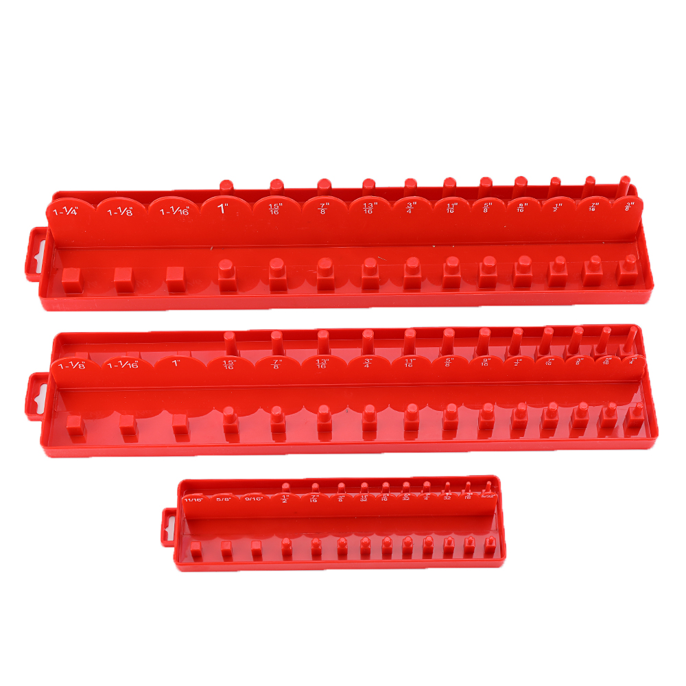 3pcs-14-38-12-Inch-Socket-Tray-Set-SAE-Rail-Rack-Holder-Storage-Organizer-Shelf-Stand-Socket-Holder-1668749-3