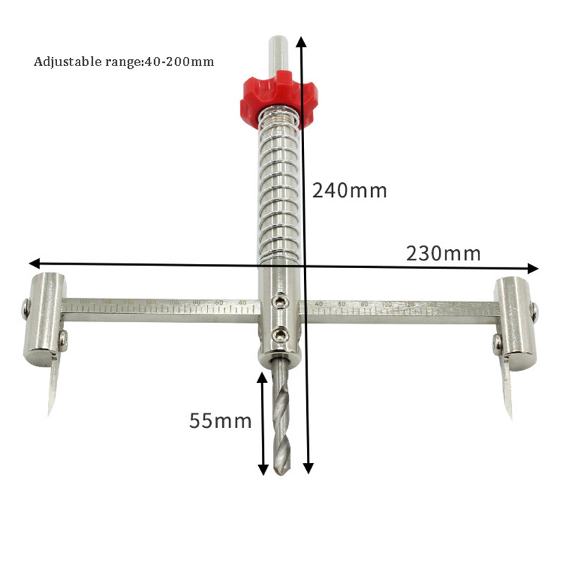 40-200mm-Dust-proof-Ceiling-Woodworking-Hole-Saw-Cutter-Adjustable-Downlight-Drill-Bit-1658030-5