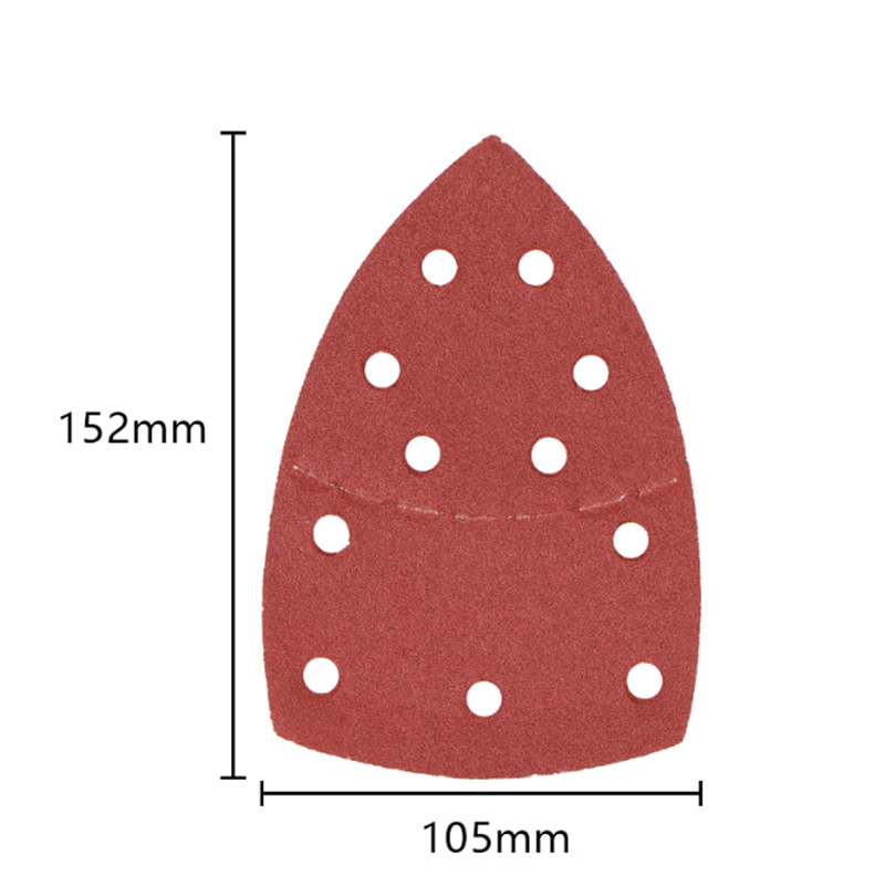 40pcs-152105-11-Hole-Triangle-Palm-Type-Separation-Sandpaper-Pads-Set-406080120180-Grit-Sander-Disc--1919207-3