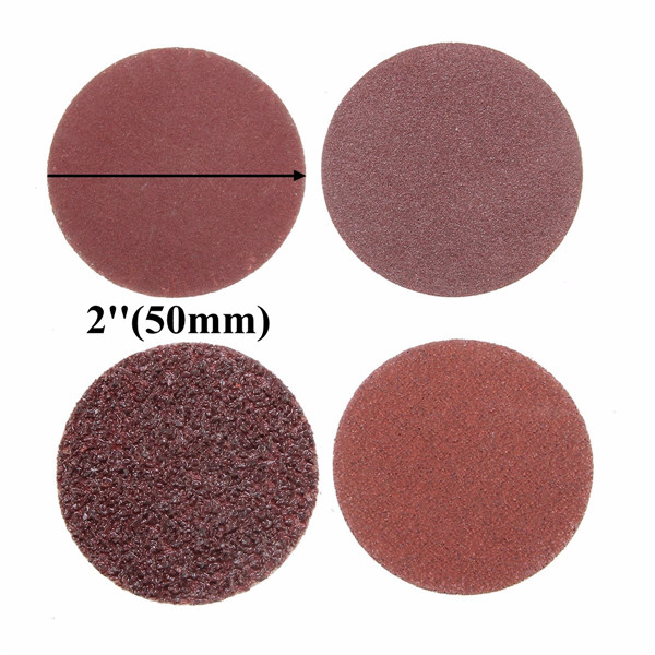 40pcs-2-Inch-Roll-Lock-Sanding-Disc-2460120240-Grit-Sandpaper-1082110-1