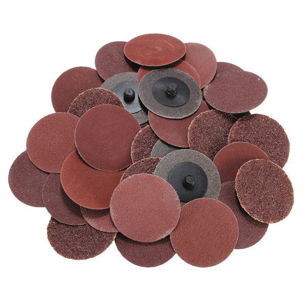 40pcs-2-Inch-Roll-Lock-Sanding-Disc-2460120240-Grit-Sandpaper-1082110-3