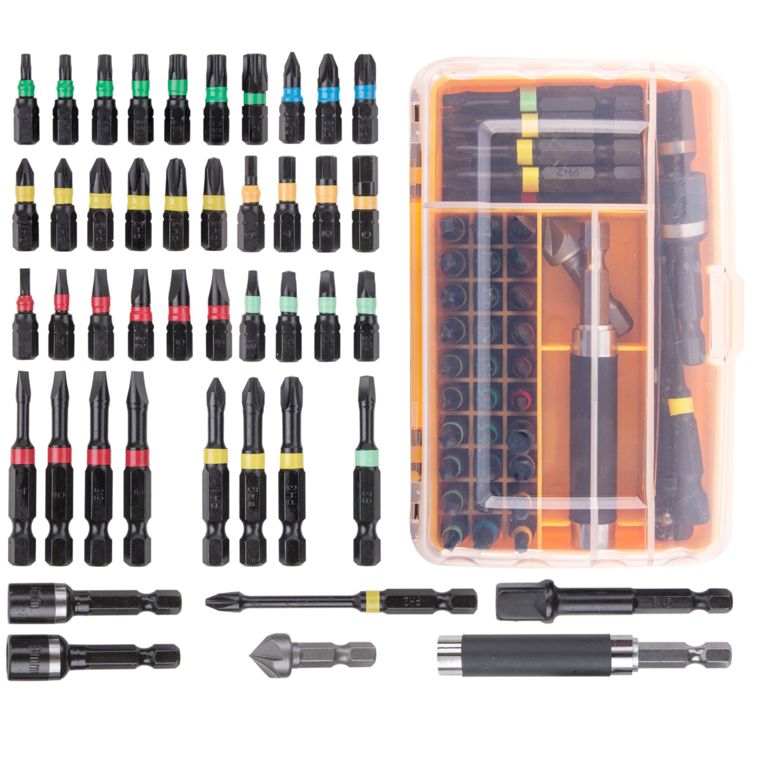 44pcs-Impact-Driver-Drill-Bit-S2-Screwdriver-Bits-Set-Power-Tool-Acessories-Home-Appliances-Repair-H-1926546-7