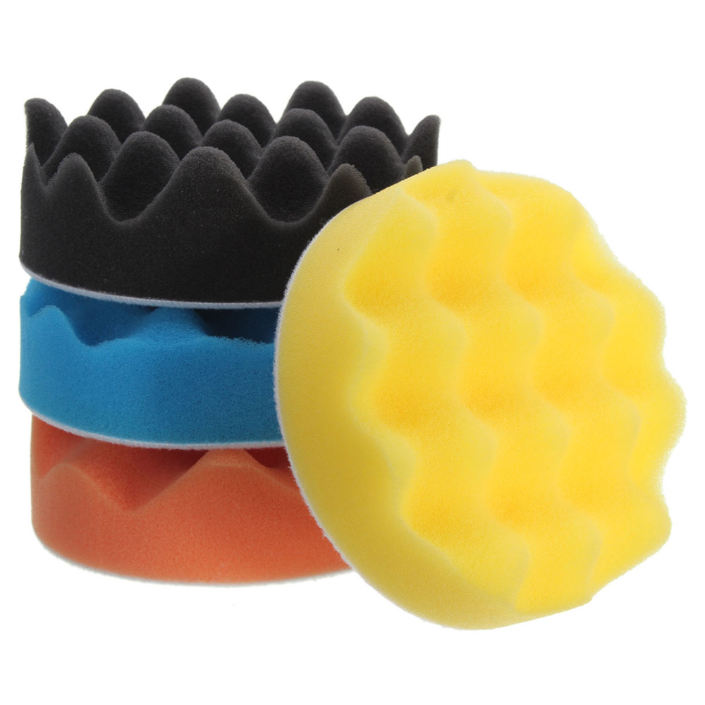 4pcs-4-Inch-Buffing-Pads-Wave-Sponge-Polishing-Pad-Kit-For-Sanding-Polisher-Buffer-Wash-Cleaning-Set-1370967-5