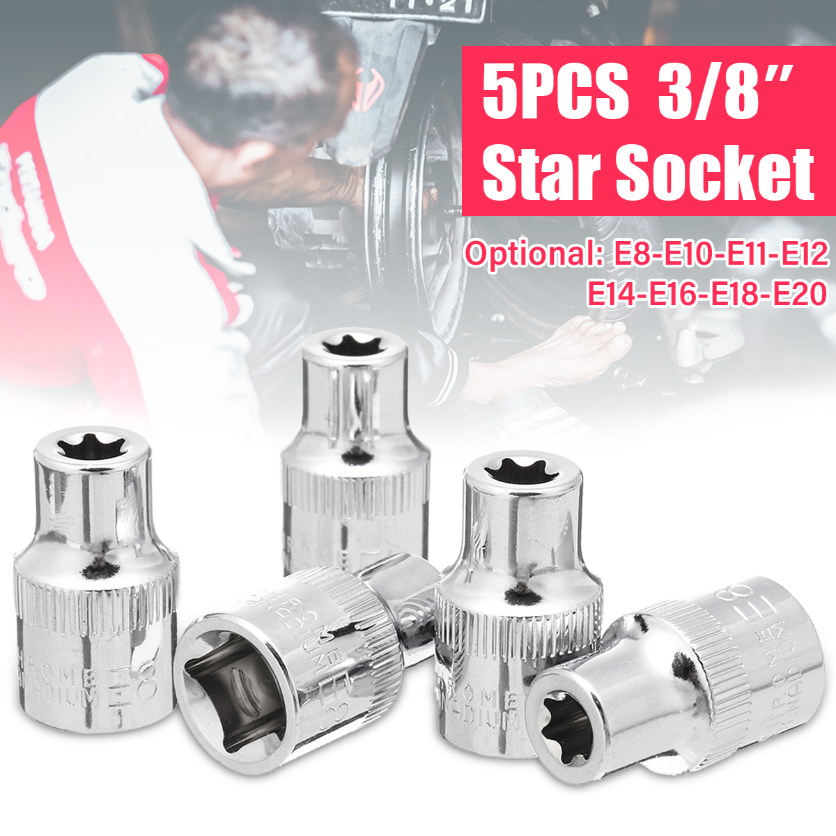 5pcs-38-Inch-Driver-Socket-Set-E-Star-Socket-Metalworking-Household-Wrench-Sockets-1545832-10